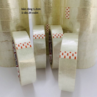 [Combo 12 Cuộn] Băng keo trong 2.4cm 100y