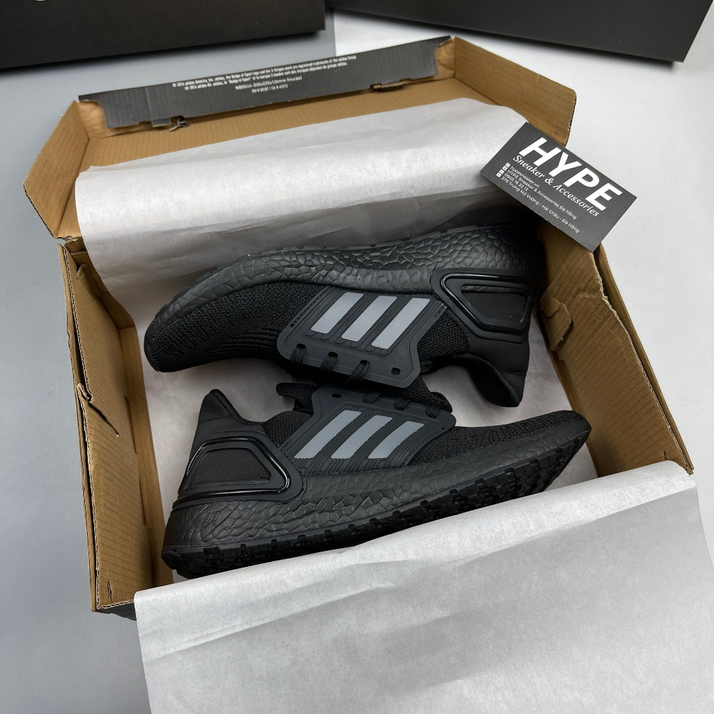Giày Thể Thao Ultraboost 20 Black White/Black/ Grey /white( trắng đen, đen, xám, trắngHype Sneaker / Phiên Bản 1:1 Chuẩn
