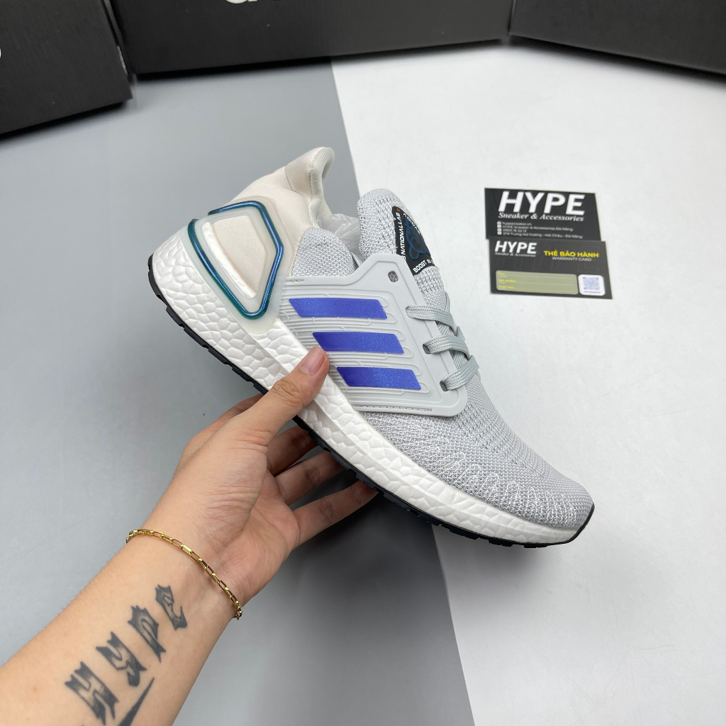 Giày Thể Thao Ultraboost 20 Black White/Black/ Grey /white( trắng đen, đen, xám, trắngHype Sneaker / Phiên Bản 1:1 Chuẩn