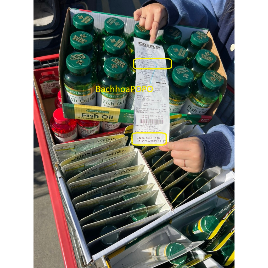 Dầu cá Fish oil Nature’s Bounty 1400mcg 130 viên fish 130v