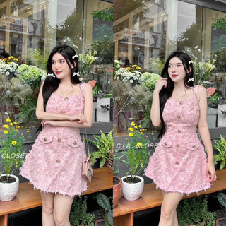 Váy dạ lông khuy vàng hàng 2 lớp sang chảnh kèm ảnh thật