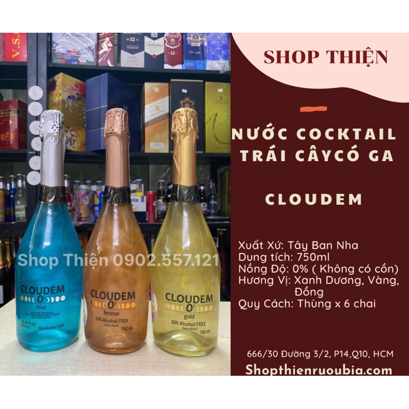 Nước Cocktail Trái cây Tây Ban Nha CLOUDEM 750ml
