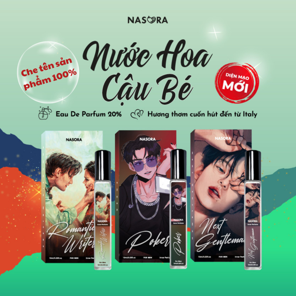 Nước Hoa Vùng Kín Nam NASORA Thơm Lâu, Cuốn Hút, Mạnh Mẽ, Nam Tính Chính Hãng Chai 2ml, 10ml