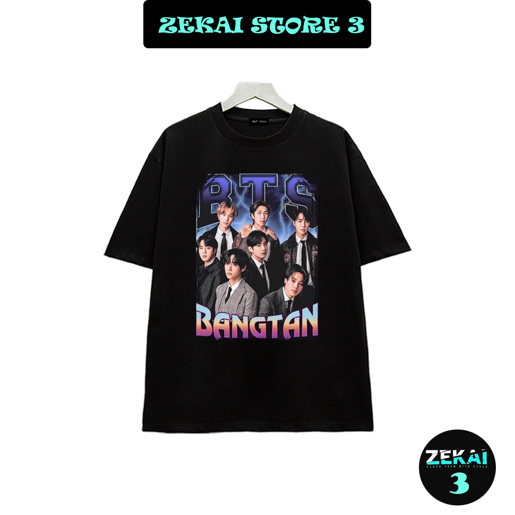 Áo Thun Unisex BTS Vintage - chất thun thoáng mát