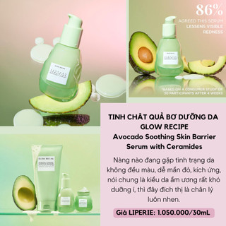 Tinh chất bơ dưỡng da Glow Recipe Avocado Soothing Skin Barrier Serum with Ceramides