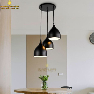 ĐÈN THẢ BÀN ĂN - BỘ BA ĐÈN THẢ BÀN ĂN TRANG TRÍ (Tặng kèm bóng LED 5W)