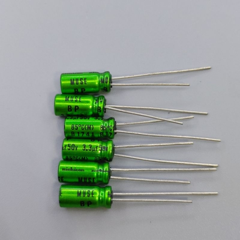 Tụ Nichicon Muse BP 1uF , 2.2uF , 3.3uf , 50V không phân cực