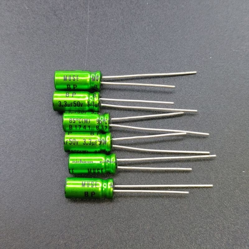 Tụ Nichicon Muse BP 1uF , 2.2uF , 3.3uf , 50V không phân cực