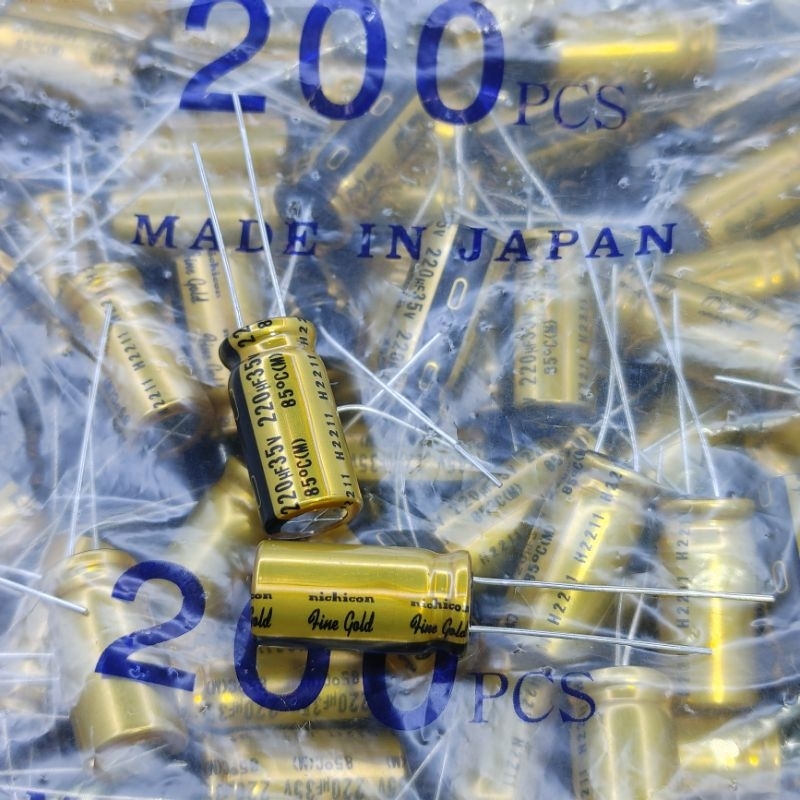 Tụ điện 220uF 35V Nichicon Fine Gold FG