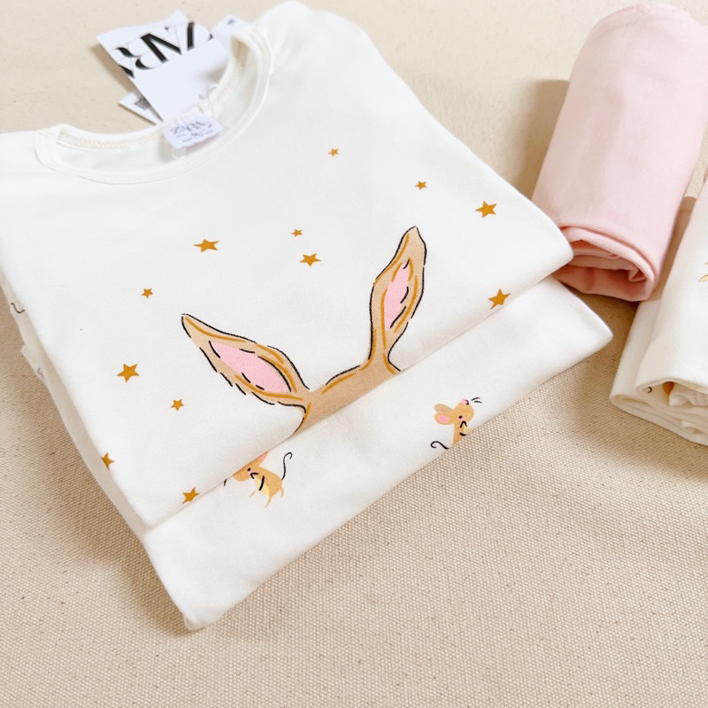 Set 2 bộ cotton thỏ zrrr siêu xinh