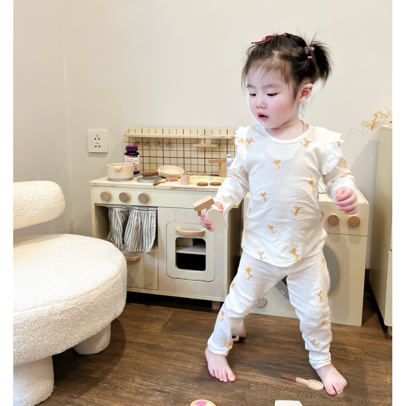 Set 2 bộ cotton thỏ zrrr siêu xinh
