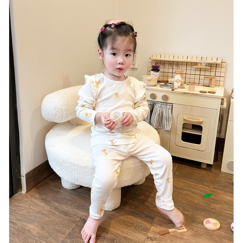 Set 2 bộ cotton thỏ zrrr siêu xinh