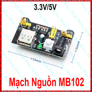 Mạch nguồn mb102 3.3v/5v, cấp nguồn breadboard mb-102
