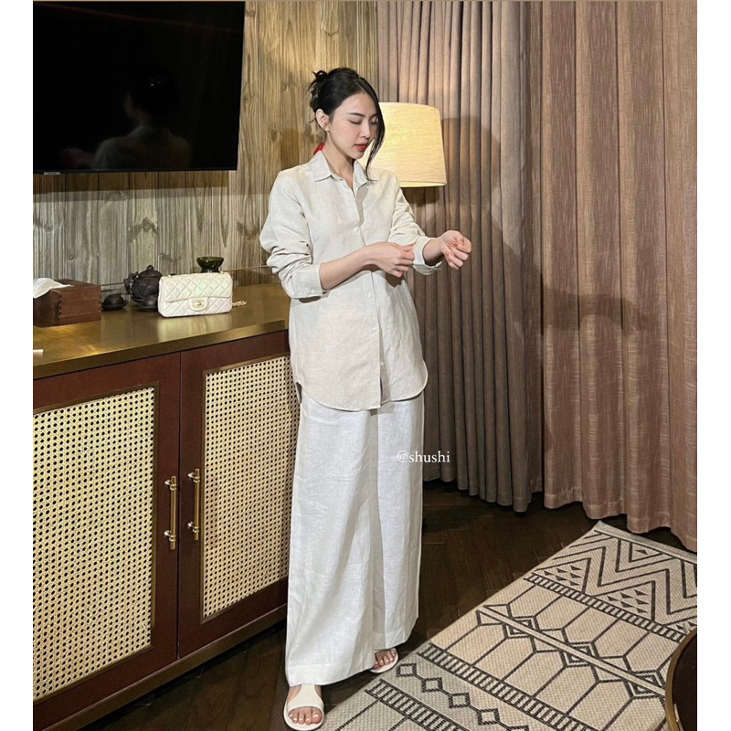 𝐇𝐚𝐧𝐲 𝐒𝐡𝐢𝐫𝐭𝐬 - Sơ Mi Linen Tưng Muối Tiêu Washed