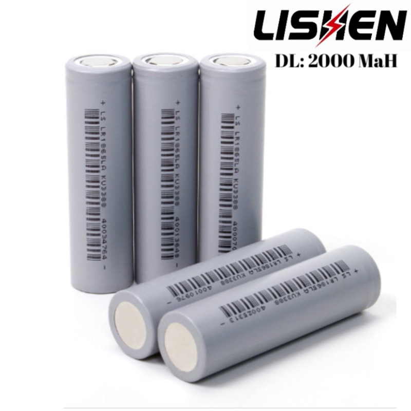 Cell Pin 18650 Lishen Xanh Chính Hãng 2000mAh 10C Xả 20A ,Nội trở:17mΩ-21mΩ- Pin Lisen Loại Tốt Dòng Xả Cao