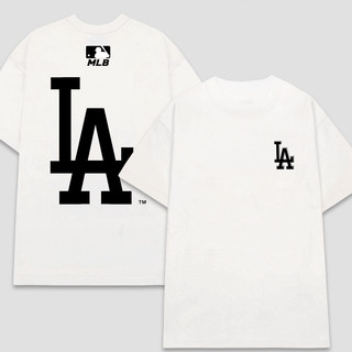 Áo thun MLB L.A cổ tròn, áo phông tay lỡ nam nữ unisex Thoáng Mát 2023