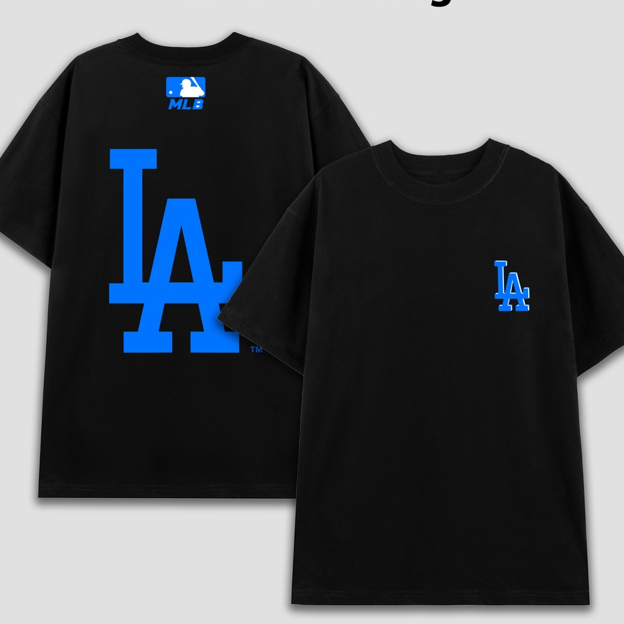 Áo thun MLB L.A cổ tròn, áo phông tay lỡ nam nữ unisex Thoáng Mát 2023