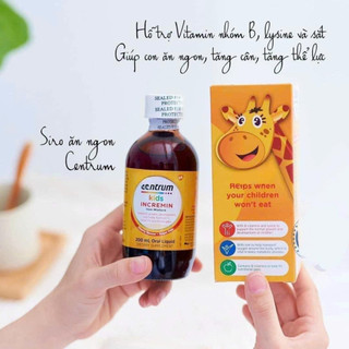 Siro Centrum Kids cho bé biếng ăn Incremin Iron Mixtures 200ml của Úc HyFood