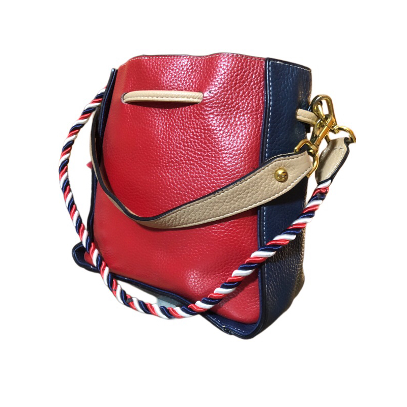 Túi bucket nữ đeo chéo da thật phong cách thời trang đường phố