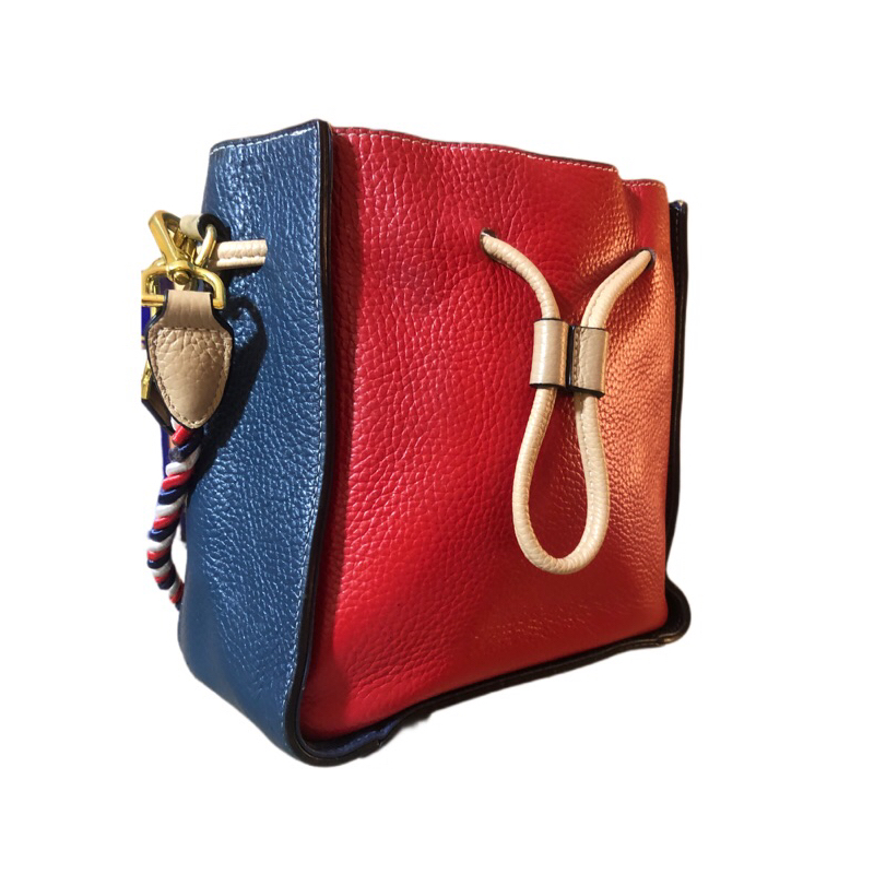 Túi bucket nữ đeo chéo da thật phong cách thời trang đường phố