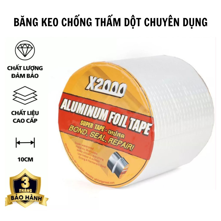 Băng Keo Chống Thấm Nước Chống Dột Chuyên Dùng X2000
