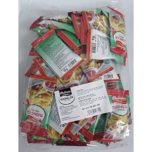 Thùng tương ớt / tương cà cholimex gói 10gr -