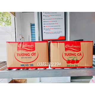 Thùng tương ớt / tương cà cholimex gói 10gr - (800 gói/thùng)