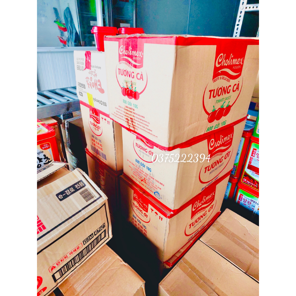Thùng tương ớt / tương cà cholimex gói 10gr -