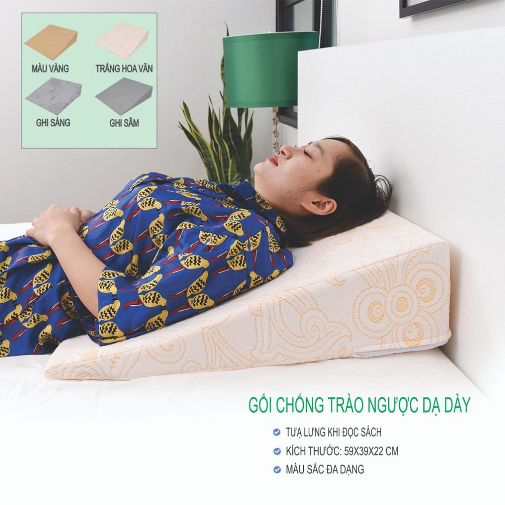 Gối chống trào ngược dạ dày, trào ngược thực quản, gối kê chân kê cổ - ENISA