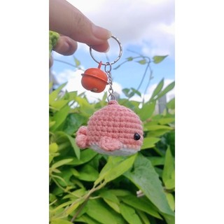 Bon Crochet [Handmade] Móc khoá len cá voi mini bằng len