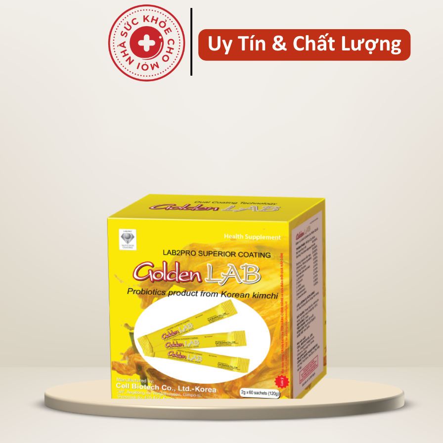 Men Vi Sinh Golden Lab.Bé Tiêu Hóa Tốt,Ăn Ngon Hấp Thu Dinh Dưỡng.Phát Triển Cân Nặng