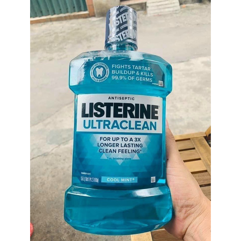 Nước Súc Miệng Listerine 1,5L của Mỹ 🇺🇸