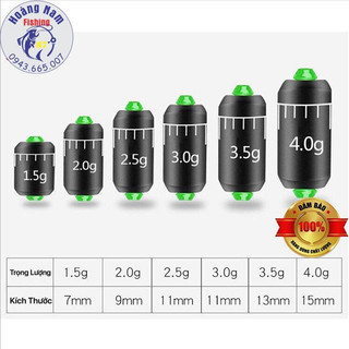 Chì lá câu đài cuốn sẵn có vạch đo. Thanh cuốn chì cao cấp (Combo 10 Viên). Hoàng Nam Fishing