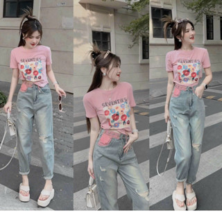 (chuyên sỉ) Quần baggy jeans quảng châu mẫu mới đai hàng nút H.N.M Store