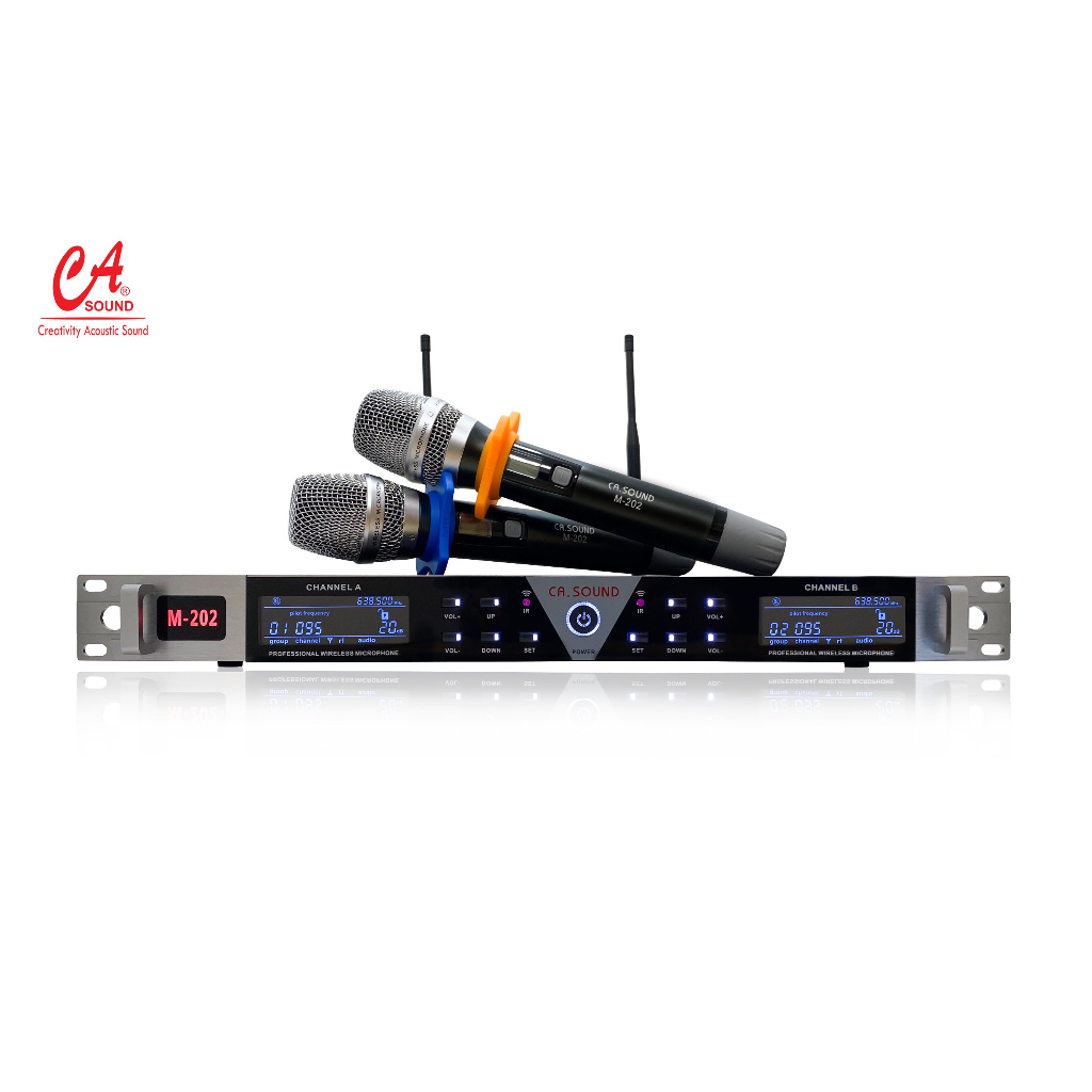 xả kho lấy tương tác .. Micro Casound M202 Mic Ca sound M 202 chính hãng cao cấp tự ngắt gia tốc chuyên nghiệp