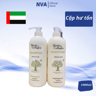 Dầu Gội Xả Biotin Collagen [Trắng] Giúp Phục Hồi Chống Rụng Tóc - Hàng nhập khẩu