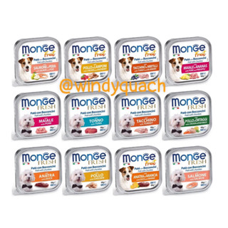 PATE MONGE CHO CHÓ NHIỀU VỊ THƠM NGON 100gr NHẬP KHẨU Ý