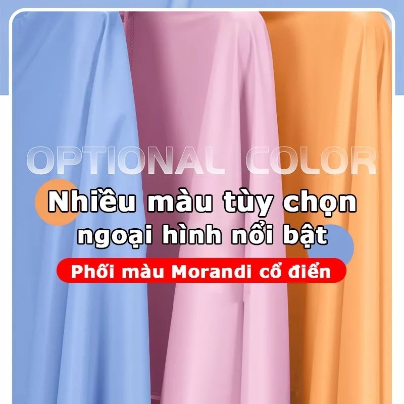 Áo Mưa Trong Suốt Cho Mẹ Và Bé, Che Phủ Toàn Thân, Kèm Kính Chắn Mưa