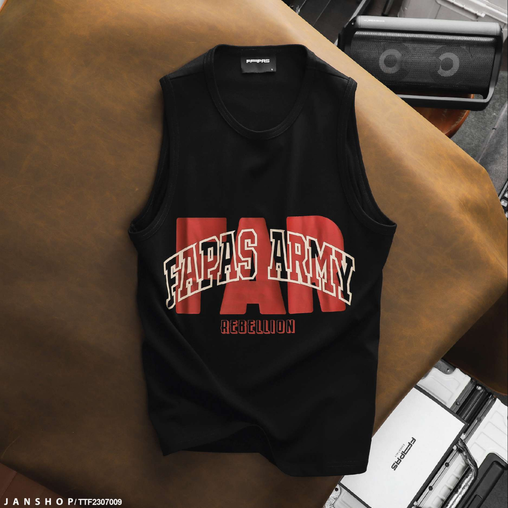 Tank top ARMY chất liệu cao cấp, đảm bảo sự bền bỉ và mềm mại, đa dạng với các màu sắc tinh tế, tinh thần năng động