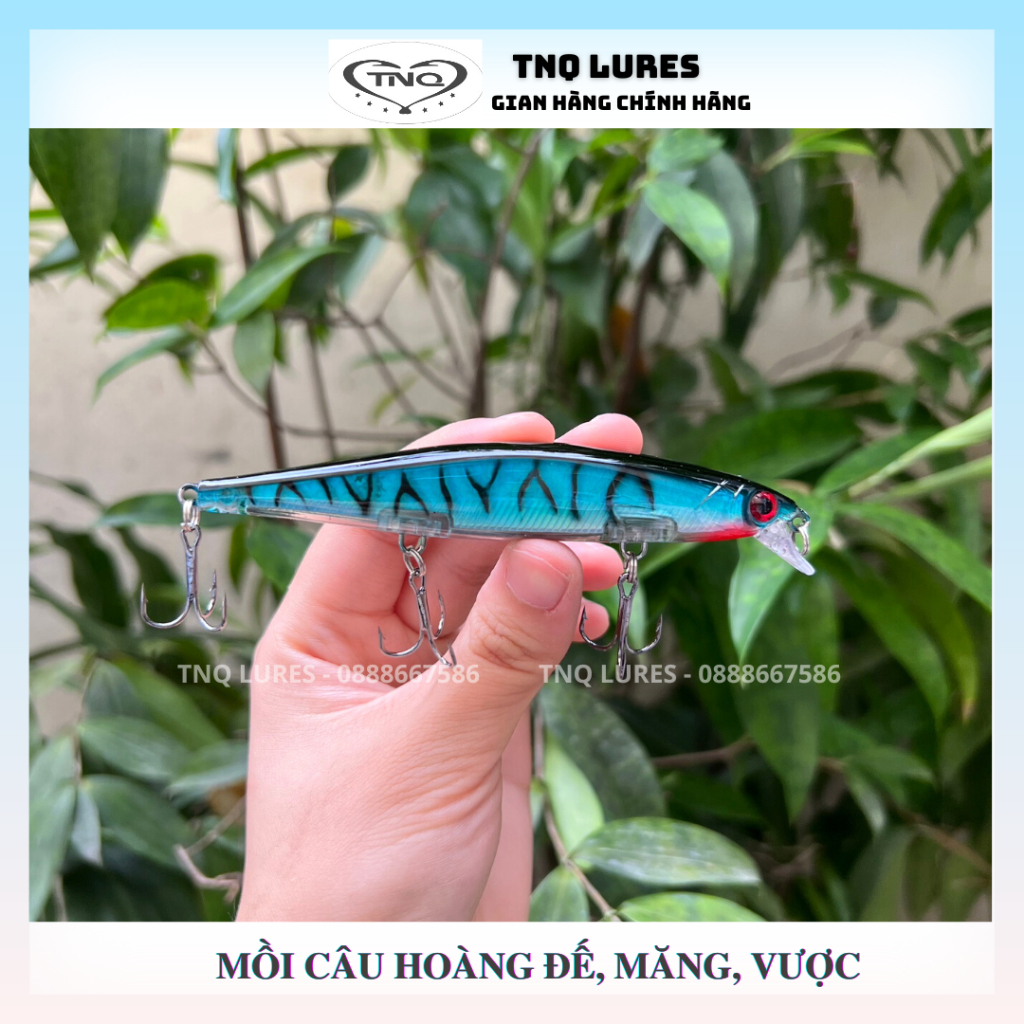Mồi lure MINOW câu hoàng đế 10cm - 12g , câu măng, vược giá rẻ