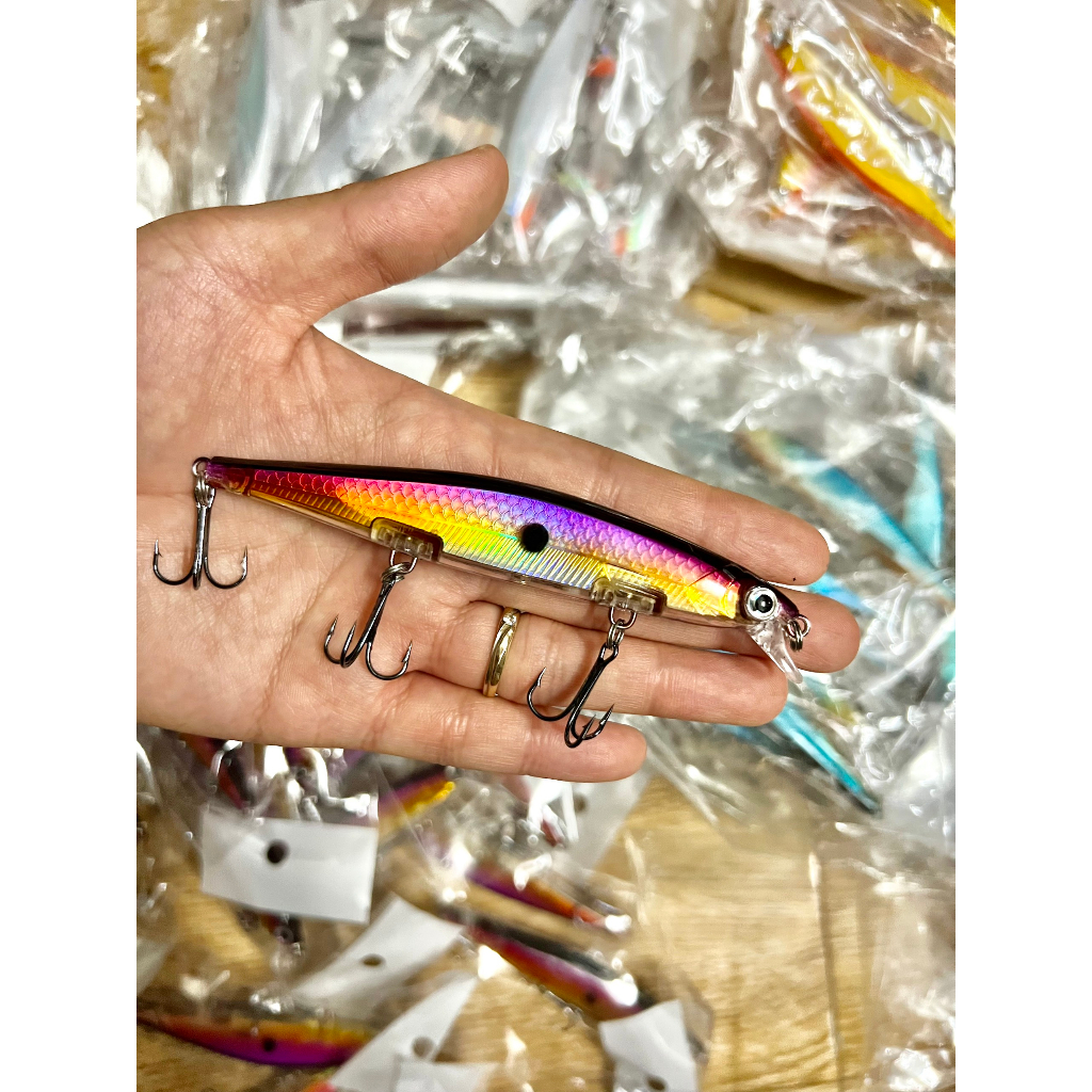 Mồi lure MINOW câu hoàng đế 10cm - 12g , câu măng, vược giá rẻ