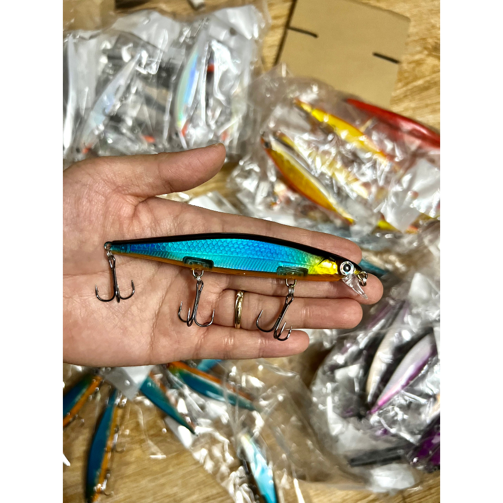 Mồi lure MINOW câu hoàng đế 10cm - 12g , câu măng, vược giá rẻ