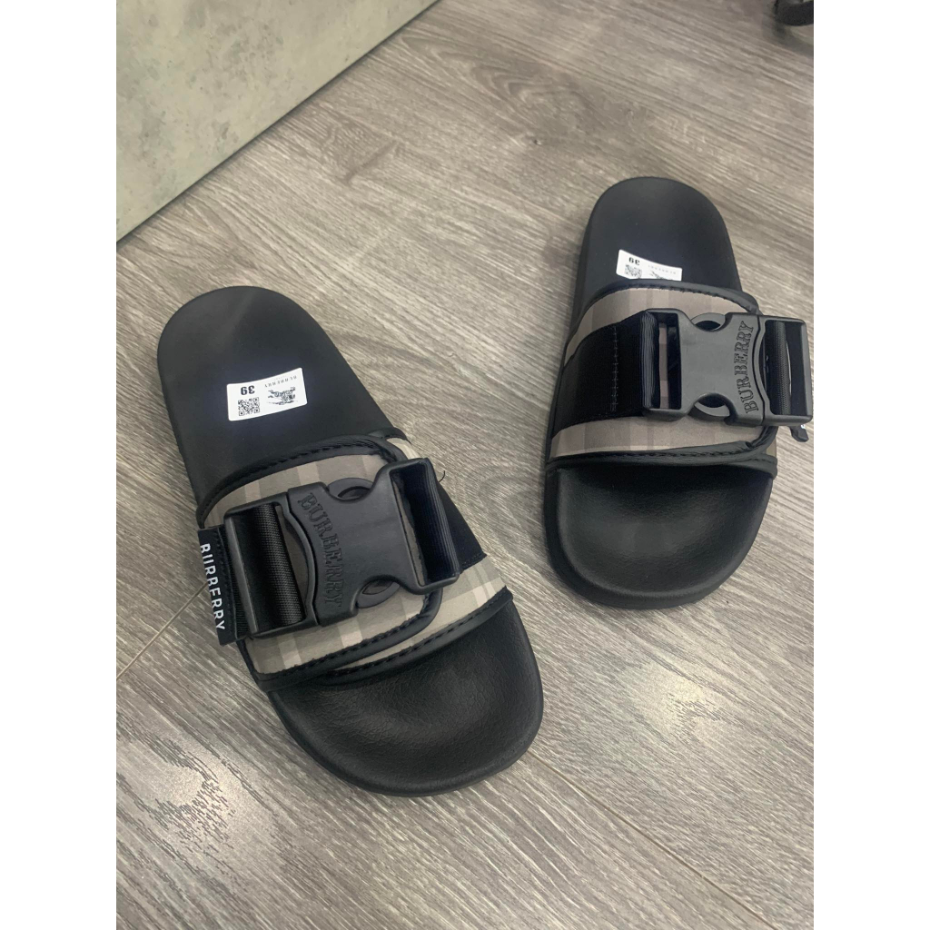 Dép Quai Ngang BBR Nam Bấm Khóa Cao Cấp Full Box Hot 2023