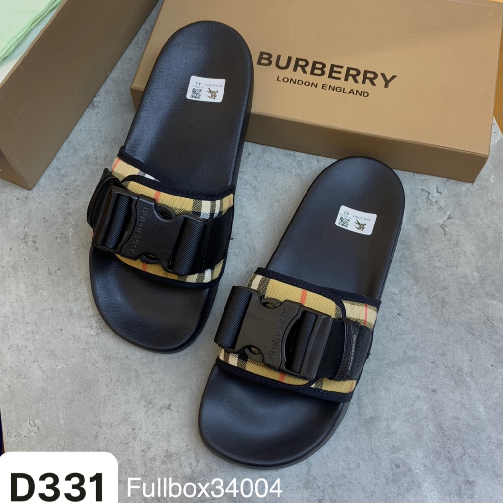 Dép Quai Ngang BBR Nam Bấm Khóa Cao Cấp Full Box Hot 2023