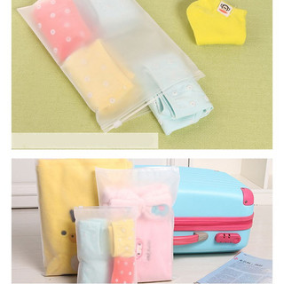 SET 10 Túi ZIP lụa mờ có khóa kéo đựng đồ cá nhân