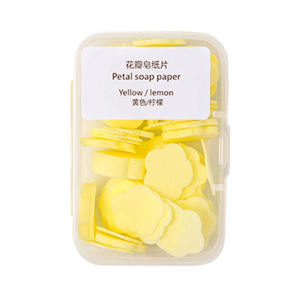 Xà Phòng Giấy HÌNH HOA Rửa Tay, Thuận Tiện Cho Đi Du Lịch
