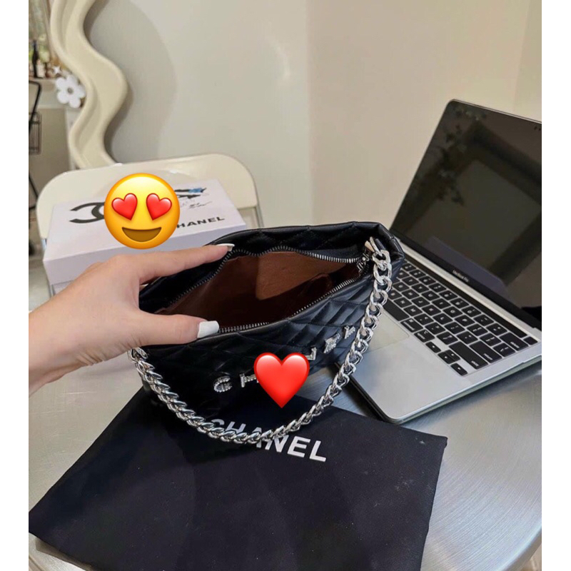 Túi xách Chaneo Vuông xích bạc