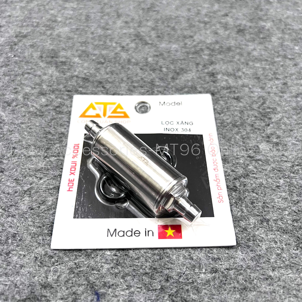 Lọc Xăng Inox CTS Gắn Wave Dream Future Các Đời Inox304