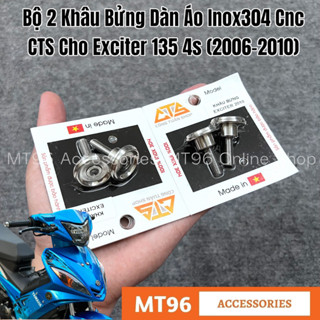 Bộ Khâu Bửng Dàn Áo Inox CTS Cho Exciter 135 4s (2006-2010), Ex 2010 Inox304
