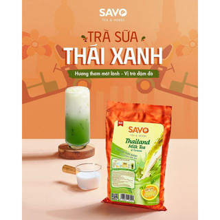 Trà thái xanh hòa tan savo